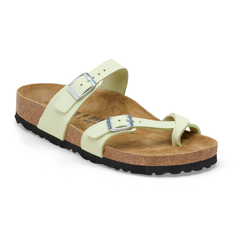 Birkenstock Mayari (Women) - Faded Lime Nubuck Sandals - Thong - The Heel Shoe Fitters
