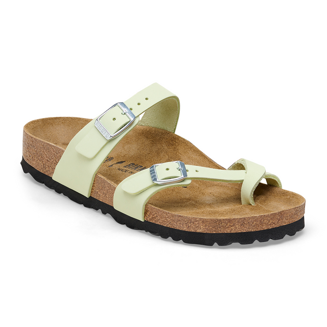 Birkenstock Mayari Sandal (Women) - Faded Lime Nubuck Sandals - Thong - The Heel Shoe Fitters