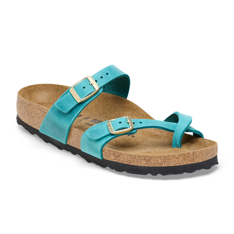 Birkenstock Mayari (Women) - Biscay Bay Oiled Leather Sandals - Thong - The Heel Shoe Fitters