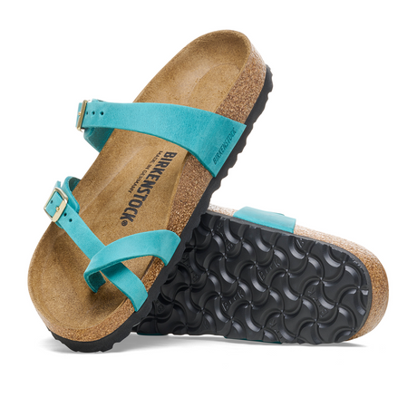 Birkenstock Mayari Sandal (Women) - Biscay Bay Oiled Leather Sandals - Thong - The Heel Shoe Fitters