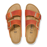 Birkenstock Arizona Slide Sandal (Women) - Burnt Orange Oiled Leather Sandals - Slide - The Heel Shoe Fitters