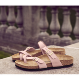 Birkenstock Mayari Sandal (Women) - Soft Pink Nubuck Sandals - Thong - The Heel Shoe Fitters