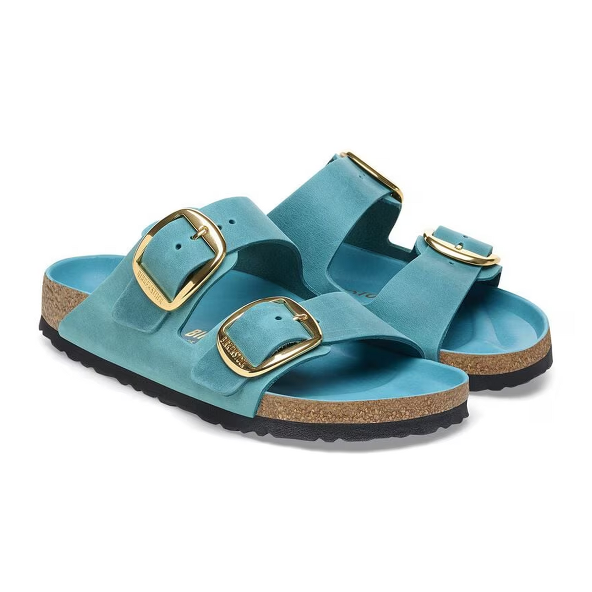 Birkenstock Arizona Big Buckle Slide Sandal (Women) - Biscay Bay Oiled Leather Sandal - Slide - The Heel Shoe Fitters