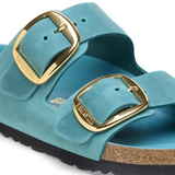 Birkenstock Arizona Big Buckle Slide Sandal (Women) - Biscay Bay Oiled Leather Sandal - Slide - The Heel Shoe Fitters