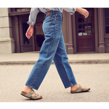 Birkenstock Sydney Vegan Slide Sandal (Women) - Silky Gray Taupe Birki Sandals - Slide - The Heel Shoe Fitters