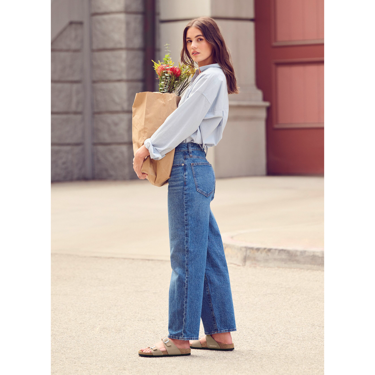 Birkenstock Sydney Vegan Slide Sandal (Women) - Silky Gray Taupe Birki Sandals - Slide - The Heel Shoe Fitters