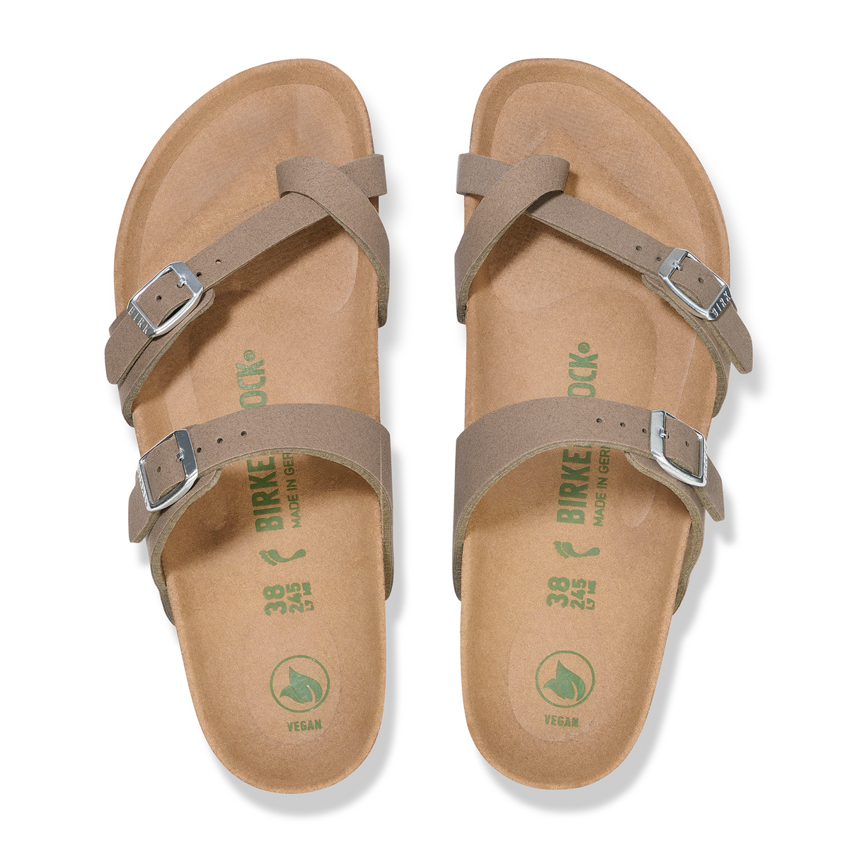 Birkenstock Mayari Vegan Sandal (Women) - Silky Gray Taupe Birki Sandals - Thong - The Heel Shoe Fitters