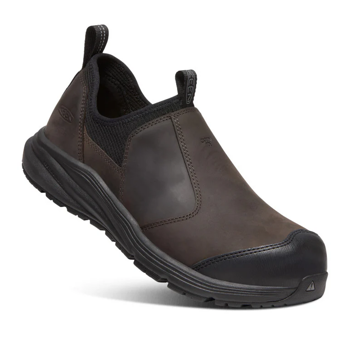 Keen Utility Vista Energy+ Shift ESD Carbon Fiber Toe Slip On Work Shoe (Men) - Coffee Bean/Black Boots - Work - Low - The Heel Shoe Fitters