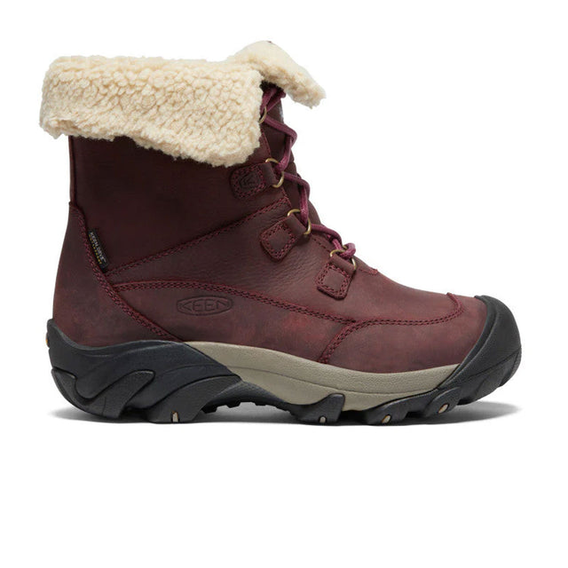 Keen Betty Short Waterproof Boot (Women) - Burgundy/Brindle Boots - Winter - Mid Boot - The Heel Shoe Fitters