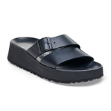 Birkenstock Almina Slide Sandal (Women) - Black Leather Sandal - Slide - The Heel Shoe Fitters