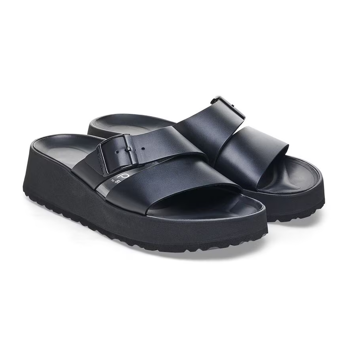 Birkenstock Almina Narrow Slide Sandal (Women) - Black Leather Sandal - Slide - The Heel Shoe Fitters