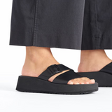 Birkenstock Almina Narrow Slide Sandal (Women) - Black Leather Sandal - Slide - The Heel Shoe Fitters