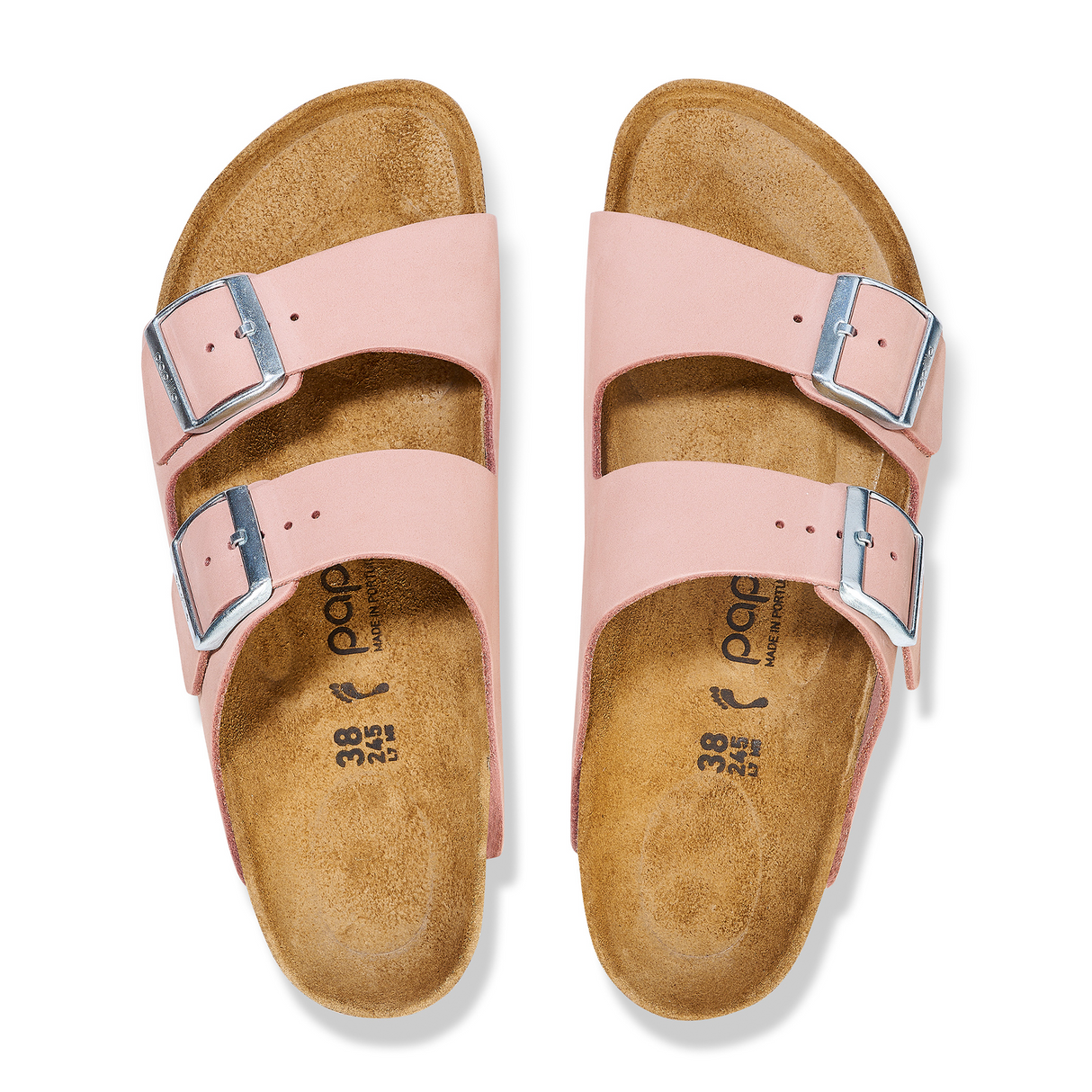 Birkenstock Arizona Platform Sandal (Women) - Soft Pink Nubuck Sandals - Slide - The Heel Shoe Fitters