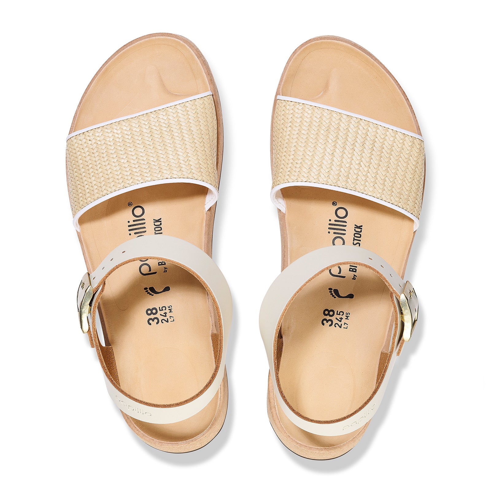 Birkenstock Glenda Narrow Wedge Sandal (Women) - Natural Leather