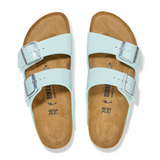 Birkenstock Arizona Slide Sandal (Women) - Patent Surf Green Birko-Flor Sandals - Slide - The Heel Shoe Fitters