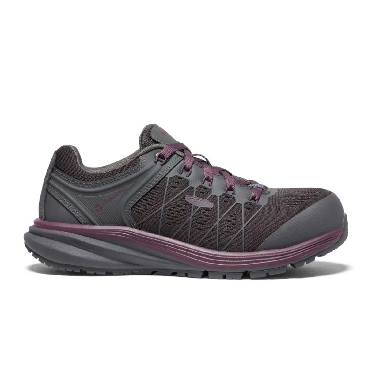 Keen Utility Vista Energy ESD Carbon Fiber Toe Work Shoe (Women) - Magnet/Prune Purple Boots - Work - Low - The Heel Shoe Fitters