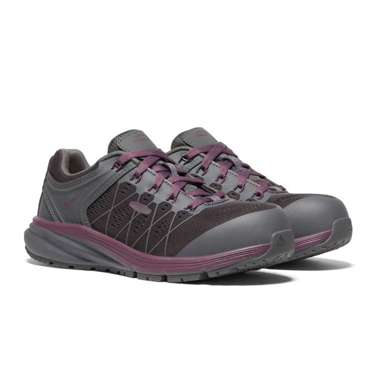 Keen Utility Vista Energy ESD Carbon Fiber Toe Work Shoe (Women) - Magnet/Prune Purple Boots - Work - Low - The Heel Shoe Fitters