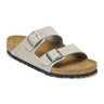Birkenstock Arizona Slide Sandal (Men) - Dotted Stone Coin Suede Sandal - Slide - The Heel Shoe Fitters