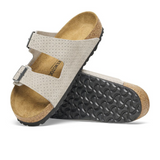 Birkenstock Arizona Slide Sandal (Men) - Dotted Stone Coin Suede Sandals - Slide - The Heel Shoe Fitters