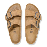 Birkenstock Arizona Narrow Slide Sandal (Women) - Dotted New Beige Suede Sandals - Slide - The Heel Shoe Fitters