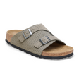 Birkenstock Zurich Slide Sandal (Unisex) - Dotted Stone Coin Suede Sandals - Slide - The Heel Shoe Fitters