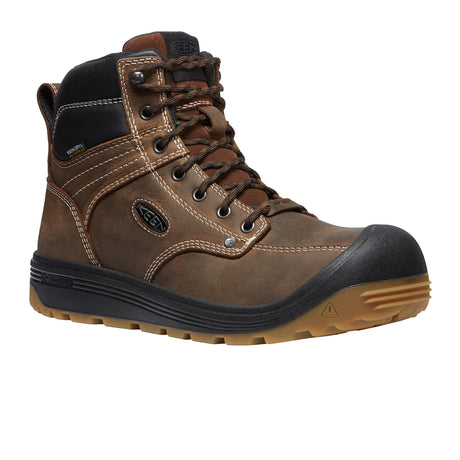 Keen Utility Fort Wayne 6" Waterproof Work Boot (Men) - Dark Earth/Gum Boots - Work - 6 Inch - The Heel Shoe Fitters