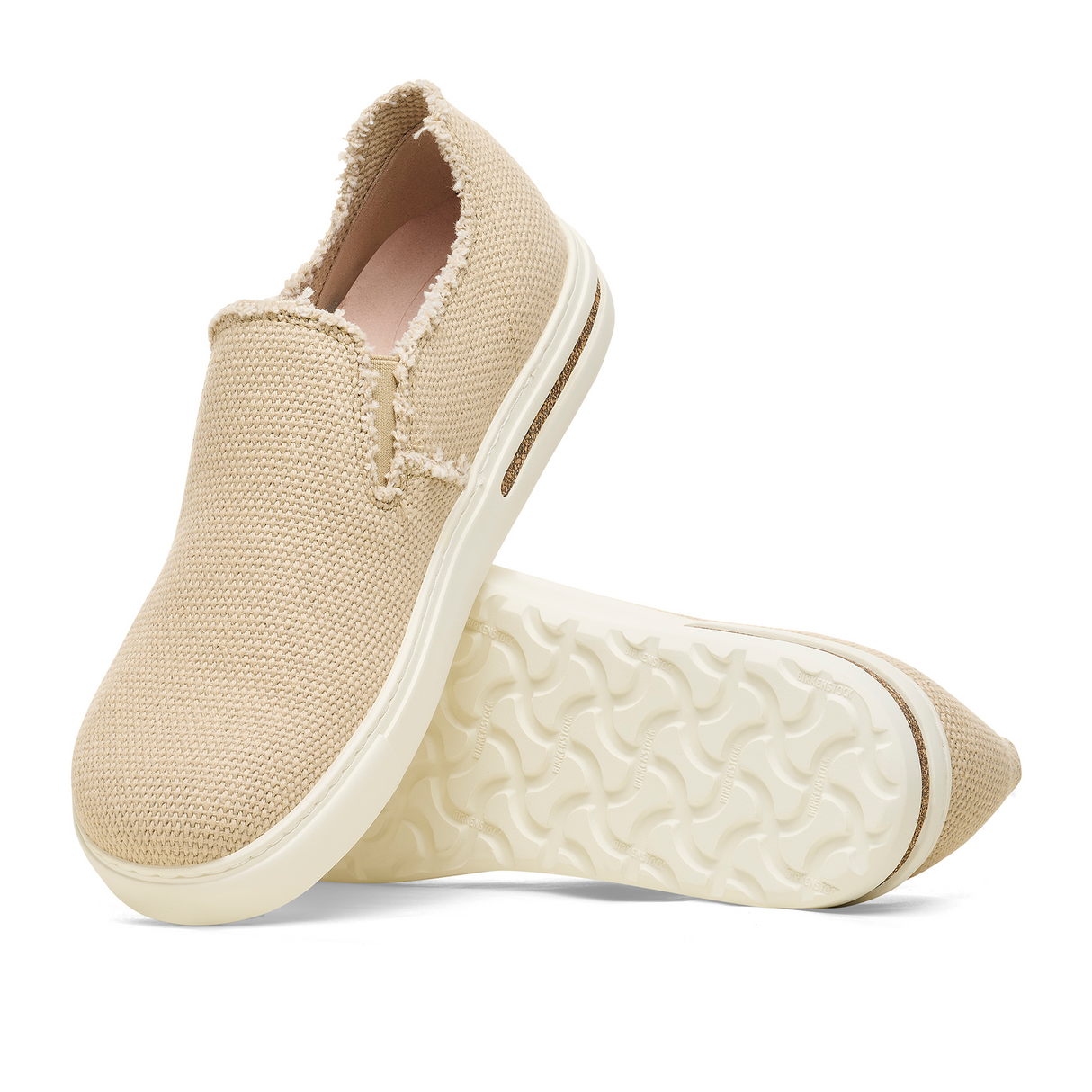 Birkenstock Bend Deconstructed Slip On Sneaker (Women) - Sandcastle Canvas Athletic - Casual - Slip On - The Heel Shoe Fitters