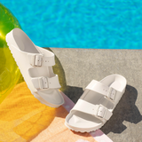 Birkenstock Arizona EVA Slide Sandal (Men) - Eggshell Sandals - Slide - The Heel Shoe Fitters