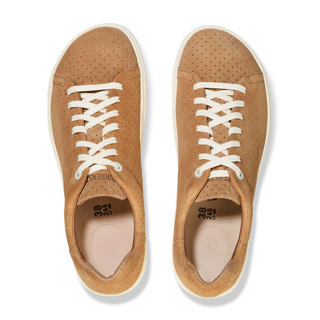 Birkenstock Bend (Women) - Dotted New Beige Suede Athletic - Casual - Lace Up - The Heel Shoe Fitters