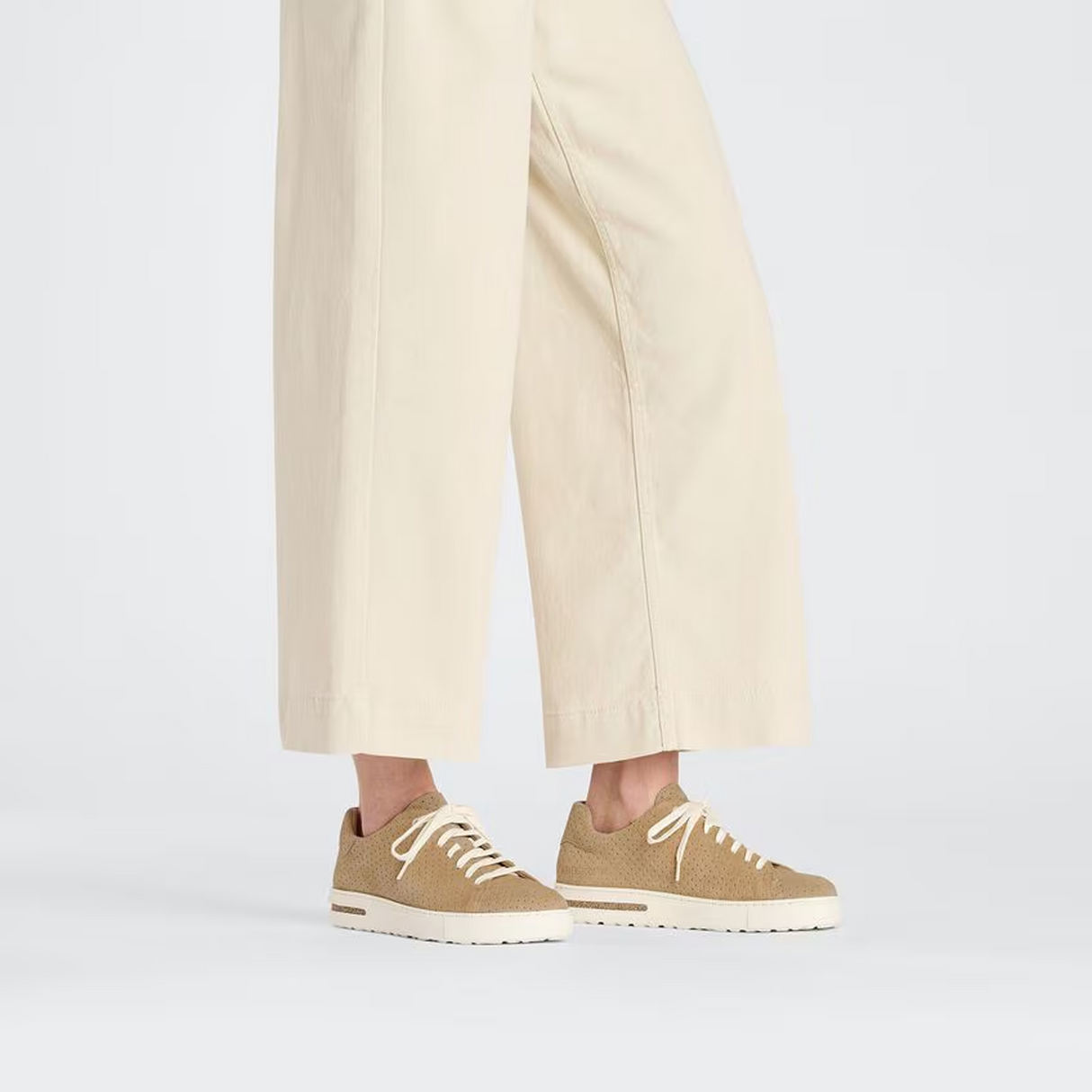 Birkenstock Bend Narrow Sneaker (Women) - Dotted New Beige Suede Athletic - Casual - Lace Up - The Heel Shoe Fitters