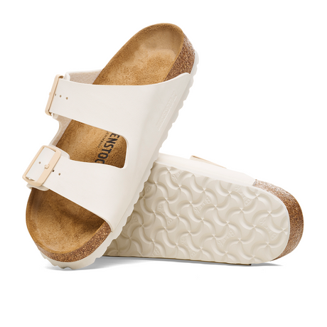 Birkenstock Arizona Narrow Slide Sandal (Women) - Eggshell Birko-Flor Sandals - Slide - The Heel Shoe Fitters