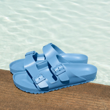 Birkenstock Arizona EVA Narrow Slide Sandal (Women) - Elemental Blue Sandals - Slide - The Heel Shoe Fitters