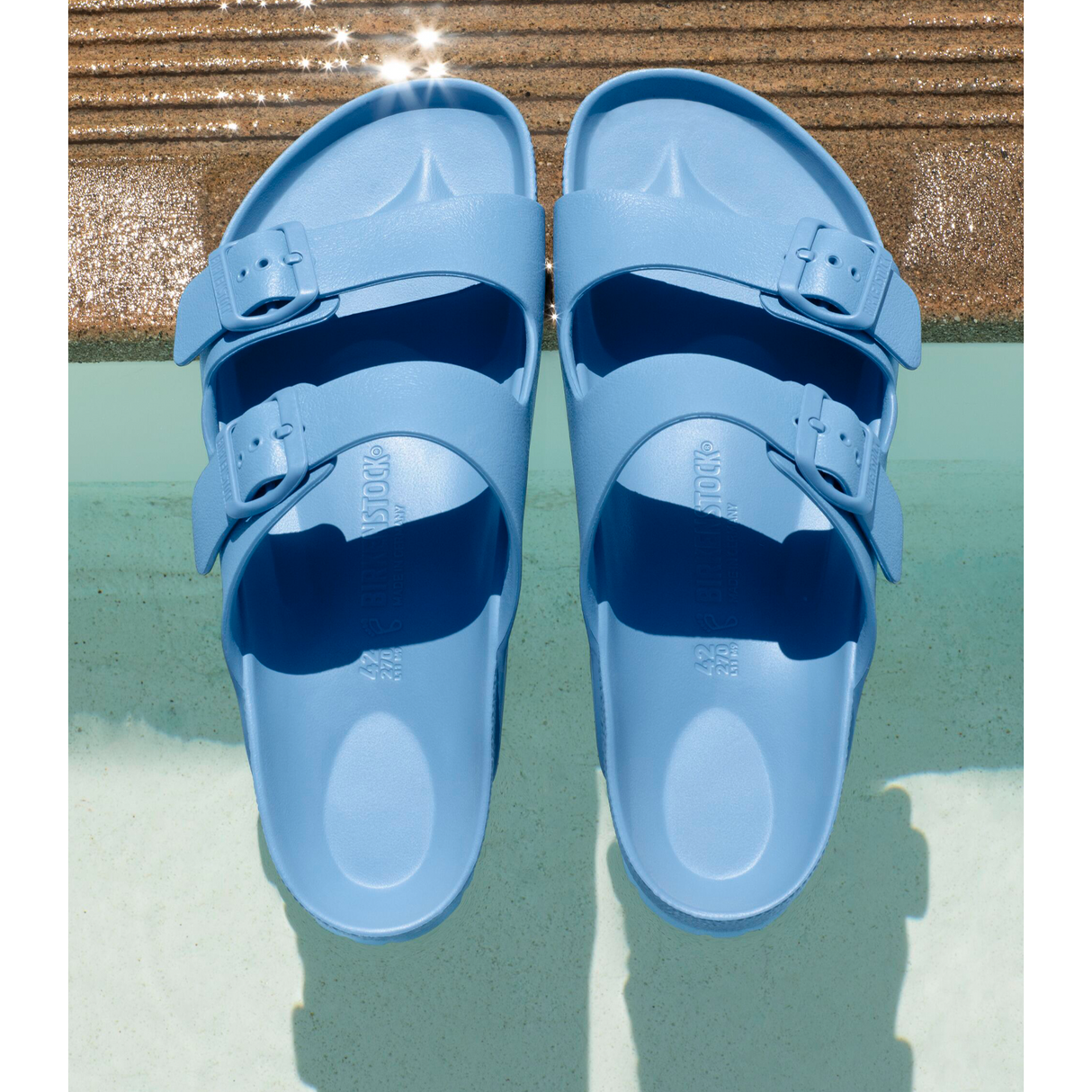 Birkenstock Arizona EVA Narrow Slide Sandal (Women) - Elemental Blue Sandals - Slide - The Heel Shoe Fitters