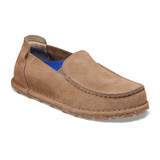 Birkenstock Utti Narrow Slip On (Women) - Taupe Suede Dress Casual - Loafers - The Heel Shoe Fitters