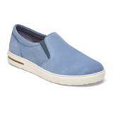 Birkenstock Oswego (Men) - Elemental Blue Suede Athletic - Casual - Slip On - The Heel Shoe Fitters