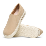 Birkenstock Oswego Narrow Slip On Sneaker (Women) - Sandcastle Suede Dress Casual - Slip On - The Heel Shoe Fitters