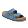 Birkenstock Arizona Soft Footbed Slide Sandal (Men) - Elemental Blue Suede Sandal - Slide - The Heel Shoe Fitters