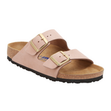 Birkenstock Arizona Soft Footbed Slide Sandal (Women) - Soft Pink Nubuck Sandals - Slide - The Heel Shoe Fitters