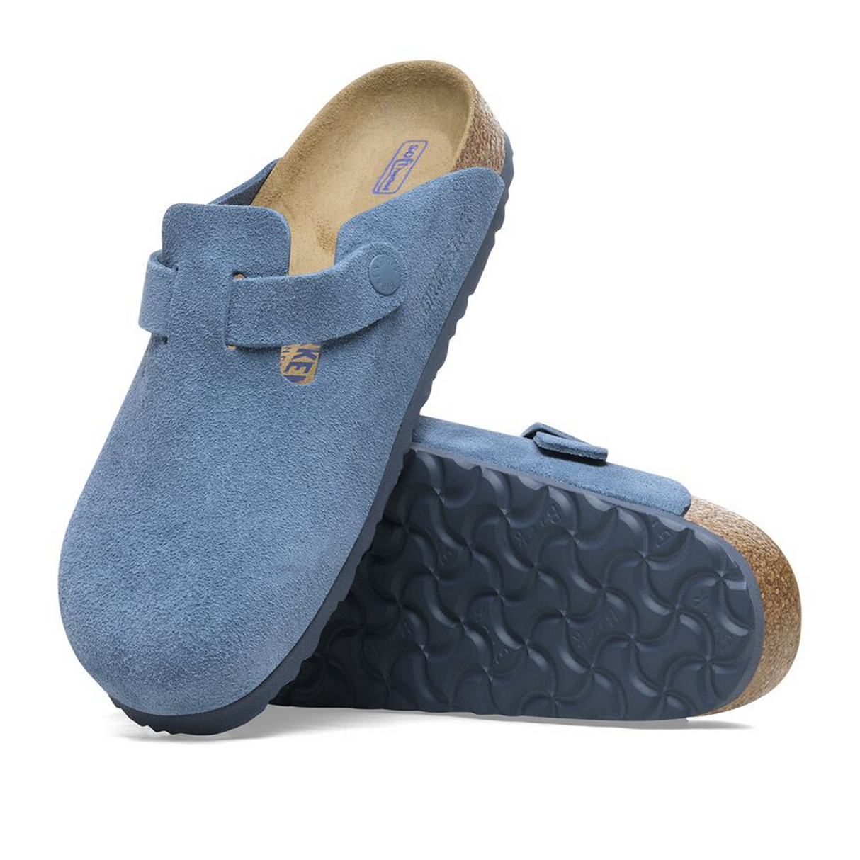 Birkenstock Boston Soft Footbed Narrow Clog Women Elemental Blue S The Heel Shoe Fitters