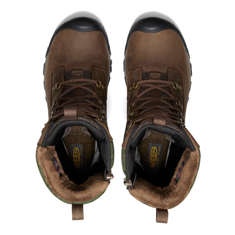 Keen Greta Mid Waterproof Boot (Women) - Dark Earth/Green Plaid Boots - Winter - Mid Boot - The Heel Shoe Fitters