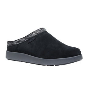 Keen Elle Mule (Women) - Black/Magnet Suede Dress-Casual - Clogs & Mules - The Heel Shoe Fitters