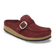 Birkenstock Buckley Narrow Clog (Women) - Zinfandel Suede Dress-Casual - Clogs & Mules - The Heel Shoe Fitters