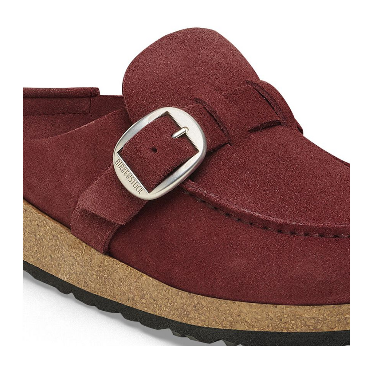 Birkenstock Buckley Narrow Clog (Women) - Zinfandel Suede Dress-Casual - Clogs & Mules - The Heel Shoe Fitters