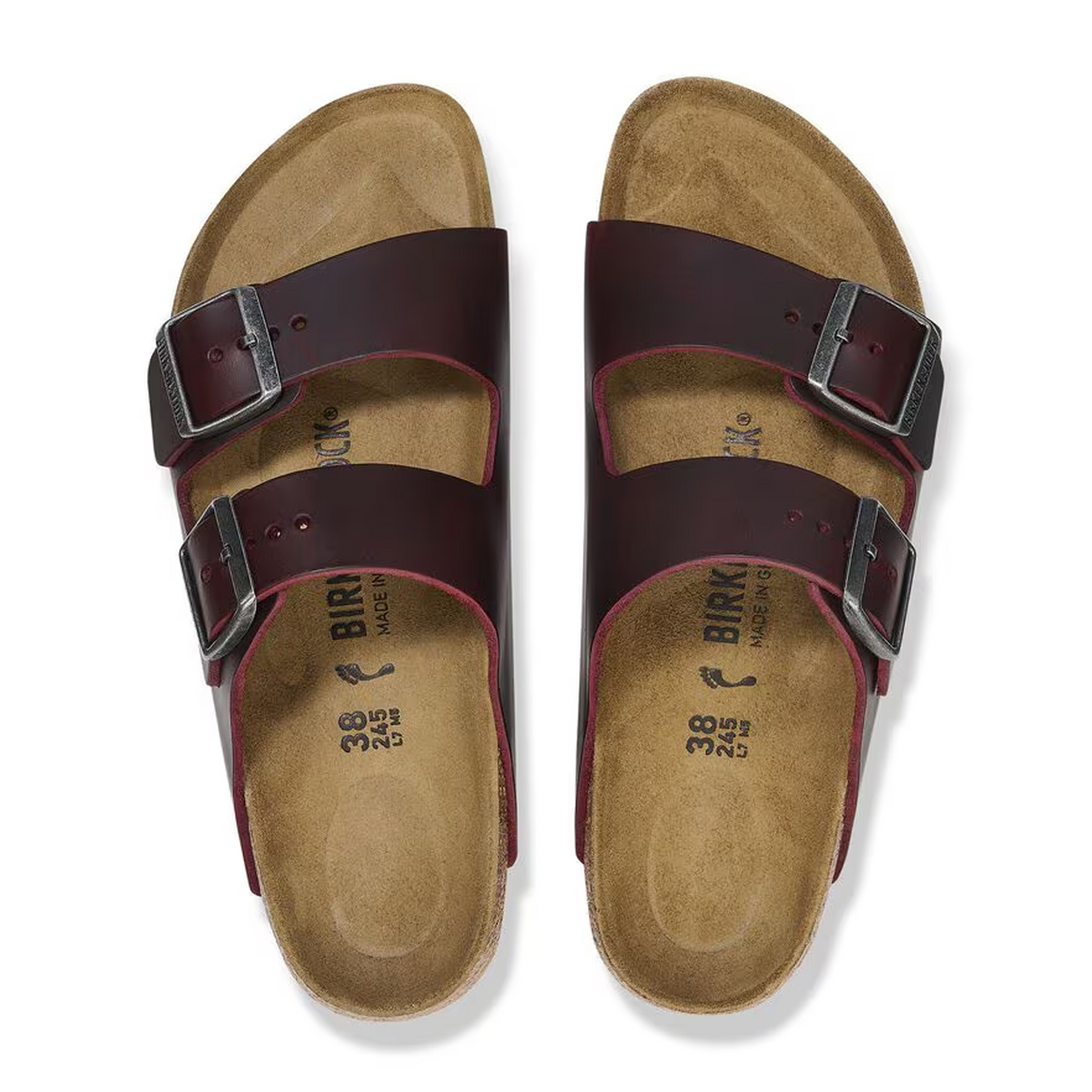 Birkenstock Arizona Slide Sandal (Women) - Zinfandel Oiled Leather Sandal - Slide - The Heel Shoe Fitters