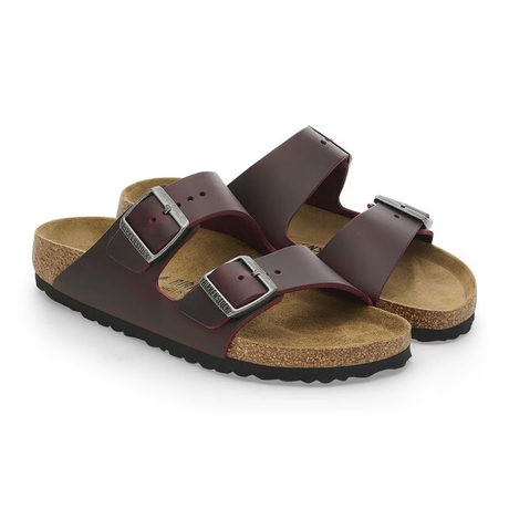 Birkenstock Arizona Slide Sandal (Women) - Zinfandel Oiled Leather Sandal - Slide - The Heel Shoe Fitters