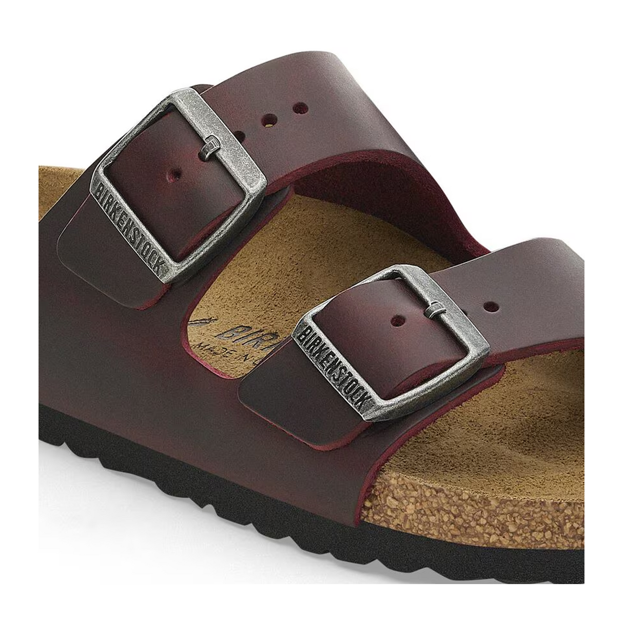 Birkenstock Arizona Slide Sandal (Women) - Zinfandel Oiled Leather Sandal - Slide - The Heel Shoe Fitters