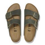 Birkenstock Arizona Narrow Slide Sandal (Women) - Thyme Oiled Leather Sandal - Slide - The Heel Shoe Fitters