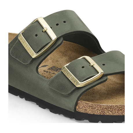 Birkenstock Arizona Narrow Slide Sandal (Women) - Thyme Oiled Leather Sandal - Slide - The Heel Shoe Fitters