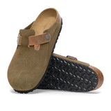 Birkenstock Boston Clog (Men) - Thyme Oiled Leather/Suede Dress-Casual - Clogs & Mules - The Heel Shoe Fitters