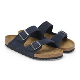 Birkenstock Arizona Slide Sandal (Men) - Desert Buck Midnight Nubuck Sandal - Slide - The Heel Shoe Fitters